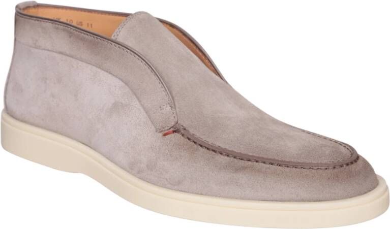 Santoni Beige Enkellaarzen Verhoog Stijl Beige Heren