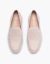 Santoni Beige leren mocassins met gestikte plateau Beige Dames - Thumbnail 2