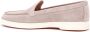 Santoni Beige Leren Mocassins Platte Rubberen Zool Beige Dames - Thumbnail 3