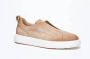 Santoni Beige Slip-On Leren Sneakers Beige Heren - Thumbnail 2