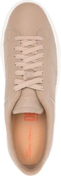 Santoni Beige Sneakers Beige Heren