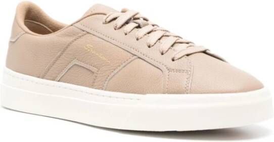 Santoni Beige Sneakers Beige Heren