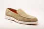 Santoni Beige Suède Penny Loafer Instapper Beige Heren - Thumbnail 2