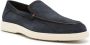 Santoni Blauwe Casual Gesloten Loafers Blue Heren - Thumbnail 2