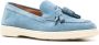 Santoni Blauwe Casual Gesloten Loafers met Rubberen Zool Blue Dames - Thumbnail 2