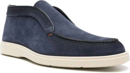 Santoni Blauwe Digits Loafers Blue Heren