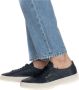 Santoni Blauwe Dubbele Gesp Sneaker Blue Heren - Thumbnail 2