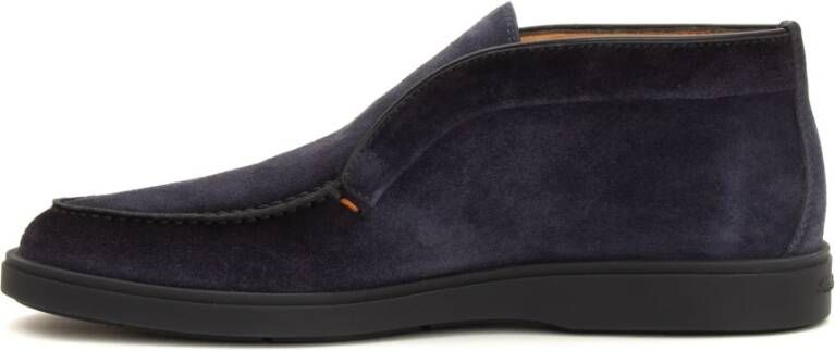 Santoni Blauwe Instappers Blue Heren