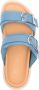 Santoni Blauwe Leren Casual Open Platte Sandalen Blue Dames - Thumbnail 4