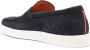 Santoni Blauwe Leren Loafers Casual Flats Blue Heren - Thumbnail 4