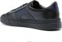 Santoni Blauwe Leren Veterschoenen Blue Heren - Thumbnail 4