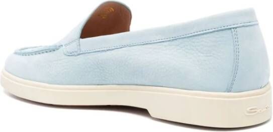 Santoni Blauwe Platte Schoenen Blue Dames