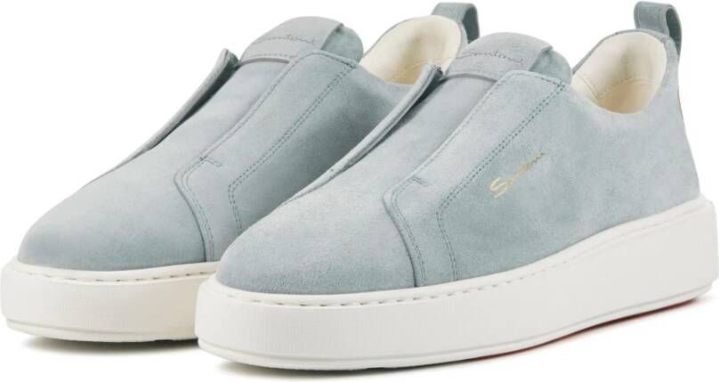 Santoni Blauwe Sneakers Blue Dames