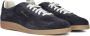 Santoni Blauwe Suède Sneakers Blue Heren - Thumbnail 7