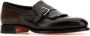 Santoni Bourgondische Leren Loafers Stijlvolle Schoenen Brown Heren - Thumbnail 2