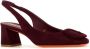 Santoni Bourgondische suède pumps 5 cm hak Red Dames - Thumbnail 2