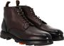 Santoni Bruin Leren Logan Platte Schoenen Brown Heren - Thumbnail 3