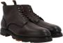 Santoni Bruine leren veterschoenen Brown Heren - Thumbnail 2