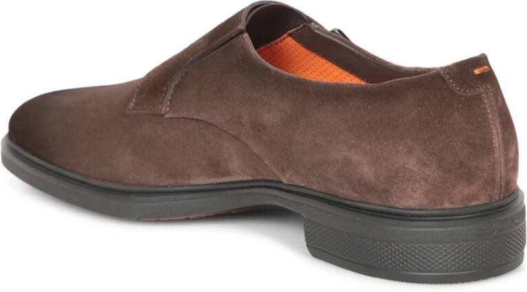 Santoni Bruine Loafer Schoenen voor Mannen Brown Heren