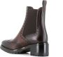 Santoni Bruine Platte Brogue Chelsea Schoenen Brown Dames - Thumbnail 4