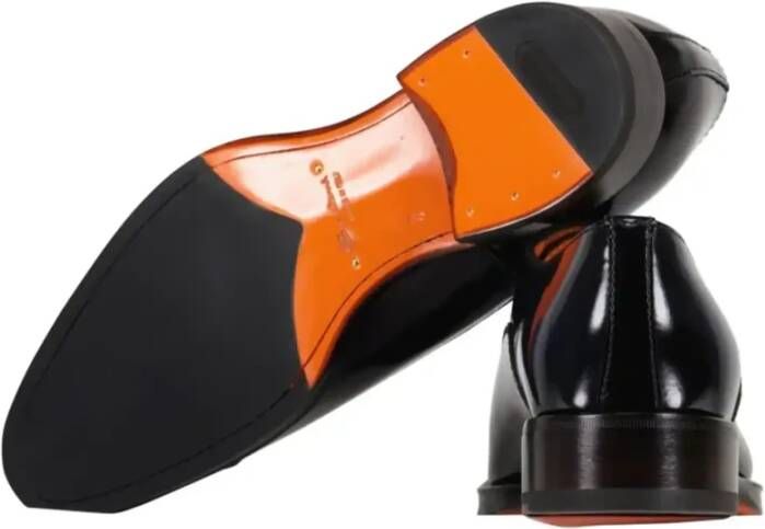 Santoni Business Shoes Black Heren