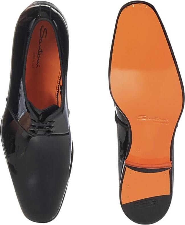 Santoni Business Shoes Black Heren