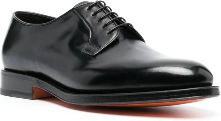 Santoni Business Shoes Black Heren