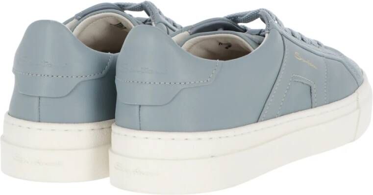 Santoni Casual Sneaker Schoenen voor Mannen Blue Heren