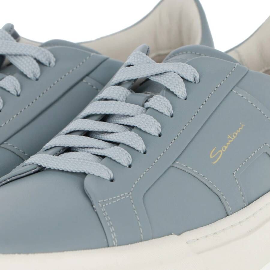 Santoni Casual Sneaker Schoenen voor Mannen Blue Heren