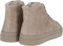 SANTONI Hoge Sneakers Heren Sue Mid Rits Sneaker Maat: 45 Materiaal: Suède Kleur: Taupe - Thumbnail 3