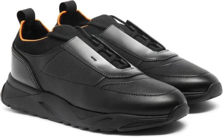 Santoni Casual Sneakers voor Dagelijks Gebruik Black Heren