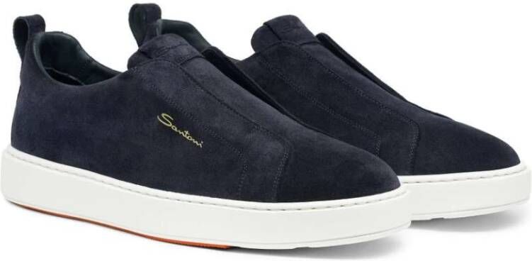 Santoni Casual Sneakers voor Dagelijks Gebruik Blue Heren