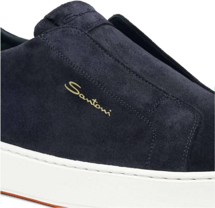 Santoni Casual Sneakers voor Dagelijks Gebruik Blue Heren