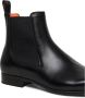 Santoni Handgemaakte Leren Chelsea Boot Black Heren - Thumbnail 5