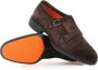 Santoni Donkerbruine platte schoenen Brown Heren - Thumbnail 2