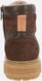 Santoni Donkerbruine Wandelschoenen Leer Brown Heren - Thumbnail 3