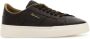 Santoni Bruine Leren Sneakers voor Mannen Brown Heren - Thumbnail 4