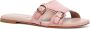 Santoni Dubbele gesp slipper sandaal Pink Dames - Thumbnail 2