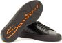 Santoni Dubbele Gesp Zwarte Sneaker Black Heren - Thumbnail 6