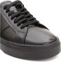 Santoni Dubbele Gesp Zwarte Sneaker Black Heren - Thumbnail 9