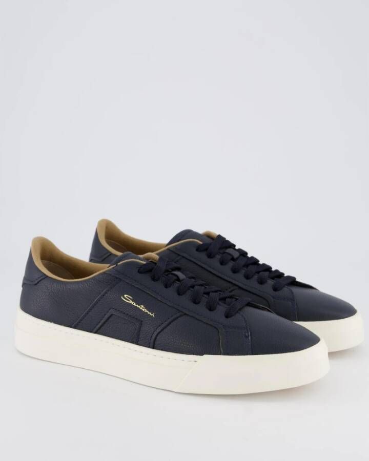 Santoni Eco Kashmere Sneaker voor Heren Blue Heren