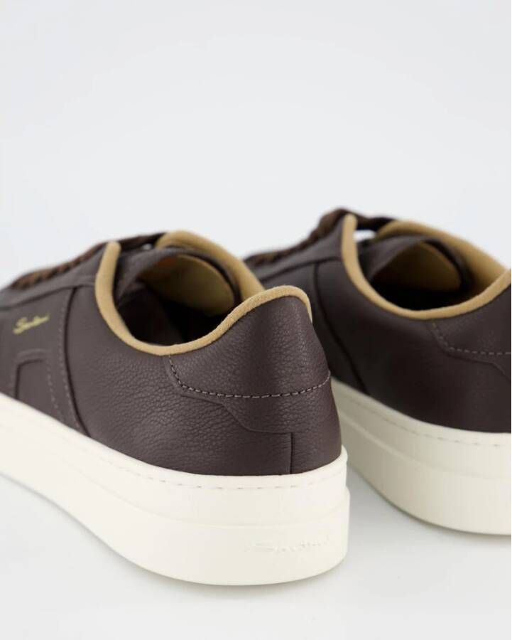 Santoni Eco Kashmere Sneaker voor Heren Brown Heren