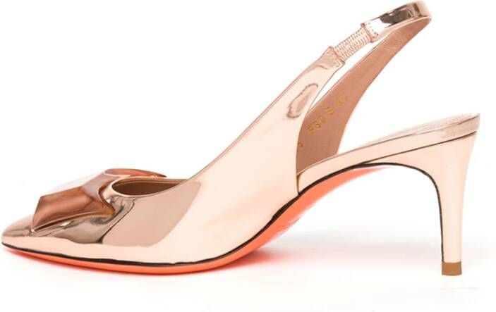 Santoni Elegant Slingback Pumps Pink Dames