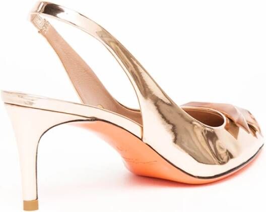 Santoni Elegant Slingback Pumps Pink Dames