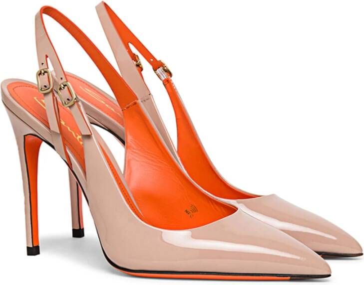 Santoni Elegante Pumps met Uniek Design Pink Dames