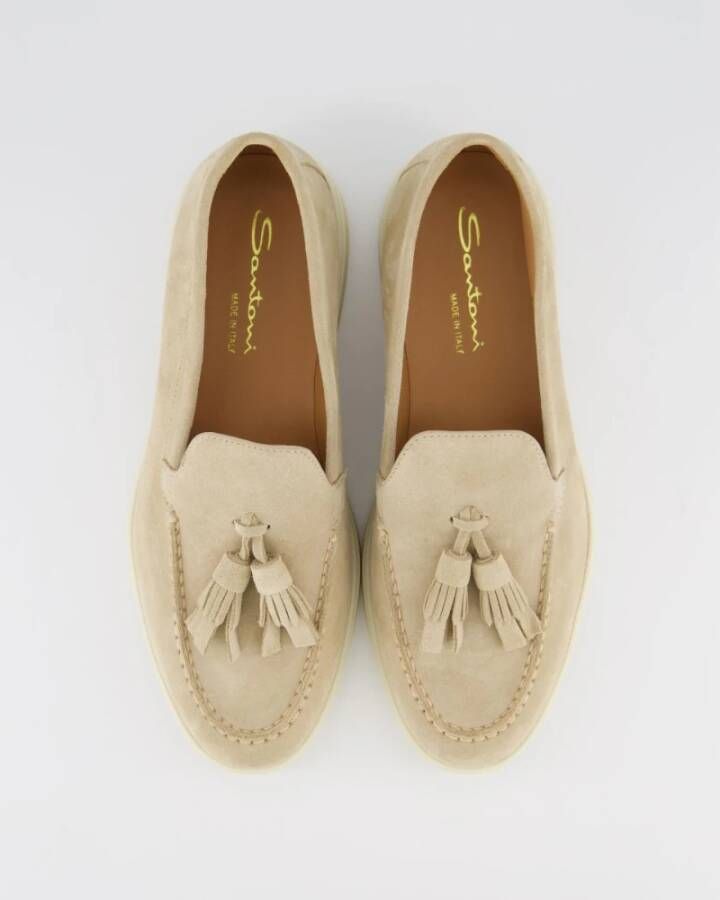 Santoni Feudal Dames Loafers Beige Dames