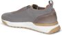 Santoni Gebreide Leren Sneakers Beige Heren - Thumbnail 3