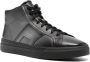 Santoni Grijze Leren Sneakers Zijrits Vetersluiting Gray Heren - Thumbnail 4