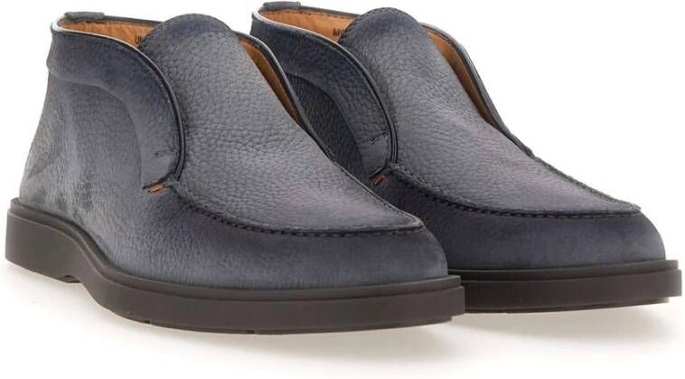 Santoni Grijze Platte Schoenen Gray Heren