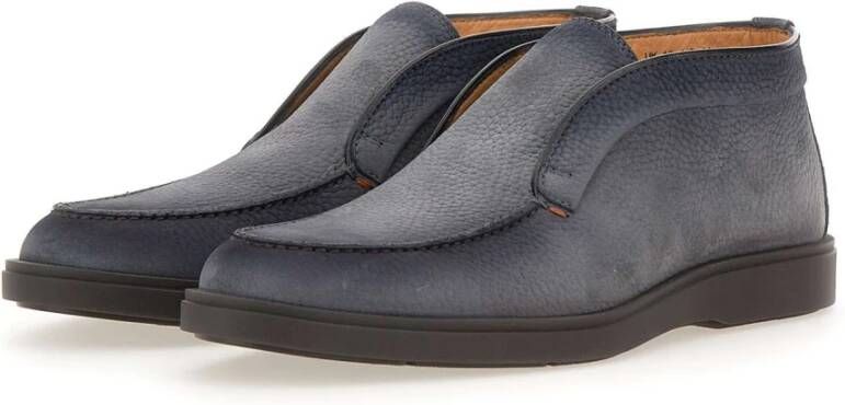 Santoni Grijze Platte Schoenen Gray Heren